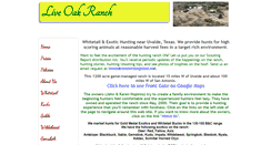 Desktop Screenshot of live-oak-ranch.com