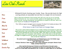 Tablet Screenshot of live-oak-ranch.com